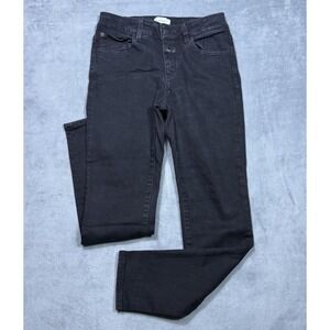 Closed Jeans Womens 27 (27x27) Black Candiani Denim Made In Italy Slim Straight